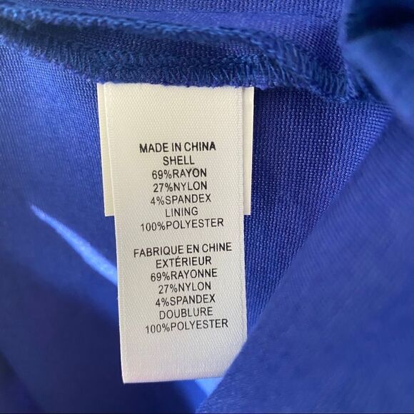 1. STATE Cold Shoulder Royal Purple Mini Dress - Picture 9 of 9